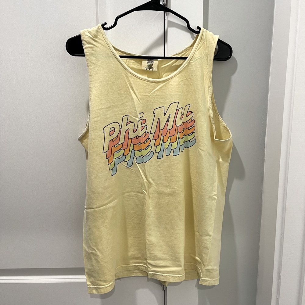 Buttercup Yellow Phi Mu Tank